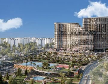 مجمع شقق استثماري فاخر بإطلالة بحرية رائعة  في اسطنبول الأوروبية منطقة بيوك شكمجة DS296  || شركة داماس ترك العقارية 01