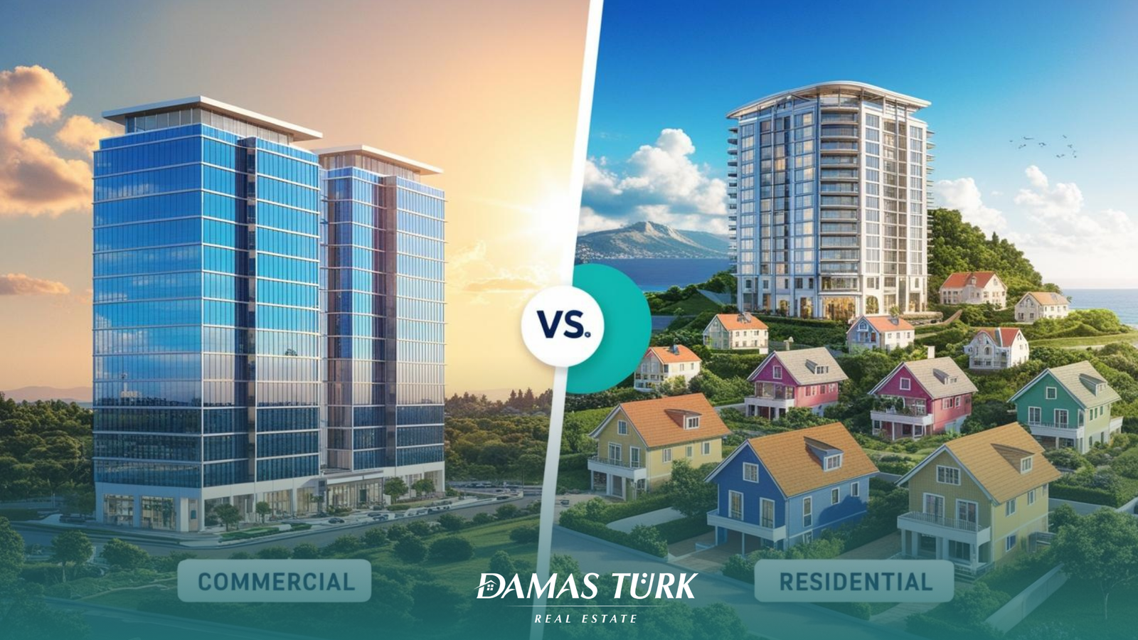 المقارنة بين العقارات التجارية والسكنية في تركيا